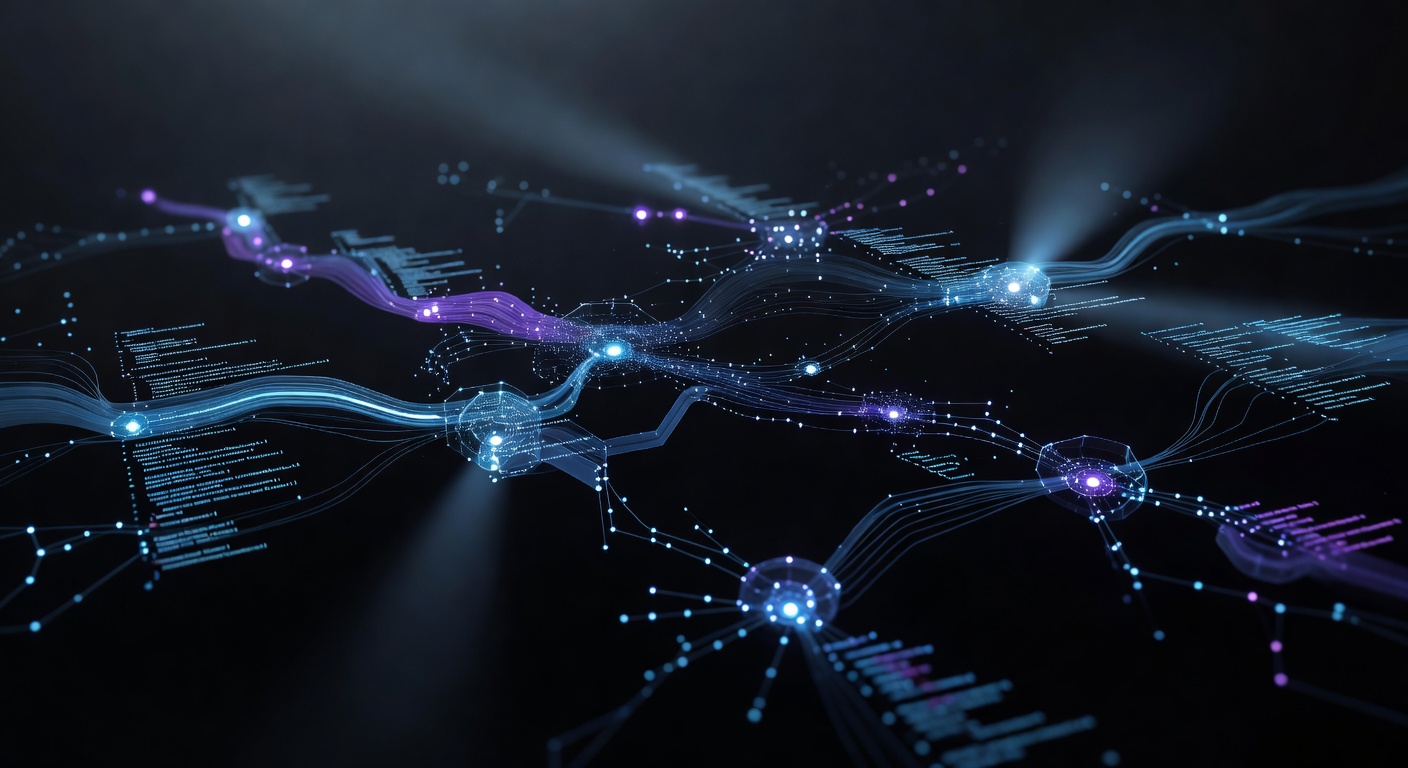 A modern, abstract representation of a terminal interface and modular software architecture, featuring glowing code-like structures, interconnected nodes, and a dark theme with neon accents, symbolizing a lightweight and fast command-line environment. No text or logos.